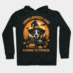 Howloween Dog Cuteness Scary Witchy Meme-y Hoodie